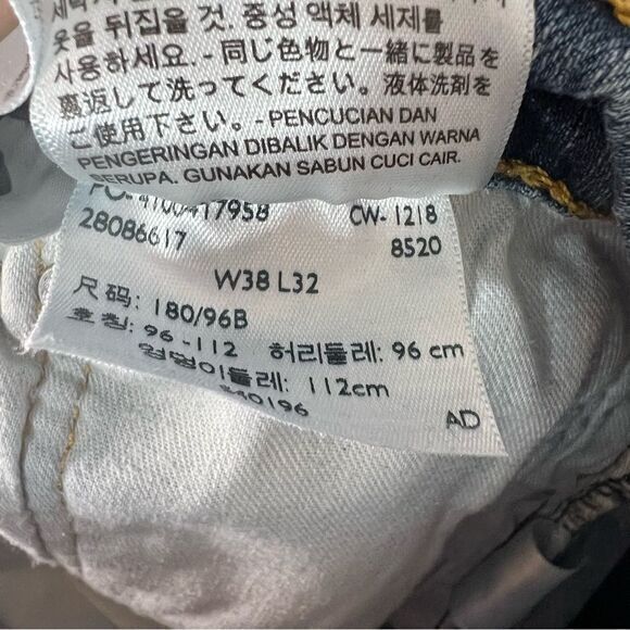 Levi's 505 Medium Blue Straight Leg Jeans Men’s‎ Size 38WX32L - Picture 9 of 10